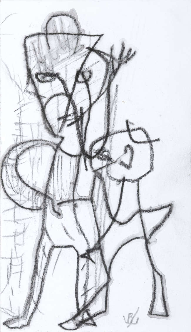 John Kingerlee (b.1936) 
Abstract Figure 
Pencil..., Fine Irish Art at Adams Auctioneers