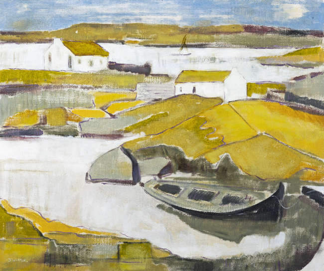 Barbara Warren RHA (1925-2017) 
Harbour in Connem..., Fine Irish Art at Adams Auctioneers