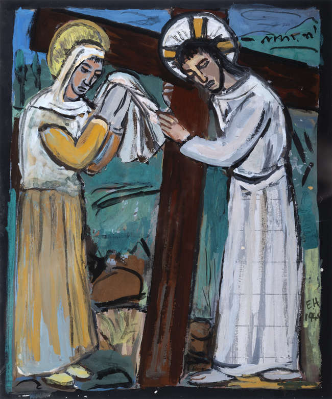 Evie Hone RHA (1894-1955) 
Veronica Wipes the Fac..., Fine Irish Art at Adams Auctioneers