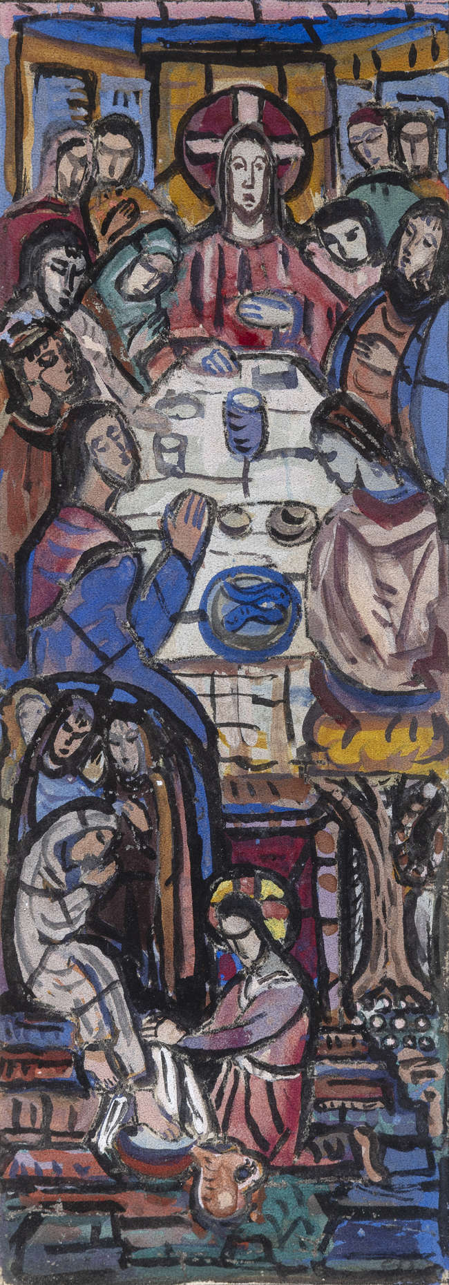 Evie Hone RHA (1894-1955) 
The Last Supper
Water..., Fine Irish Art at Adams Auctioneers