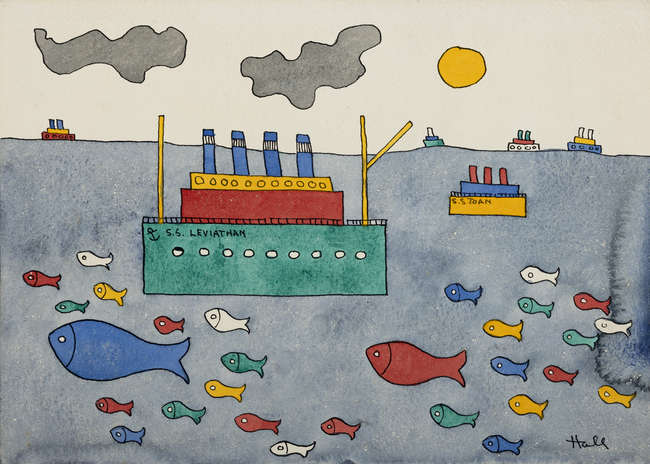 Kenneth Hall (1913-1946)
S.S. Leviathan 
Waterco..., Fine Irish Art at Adams Auctioneers
