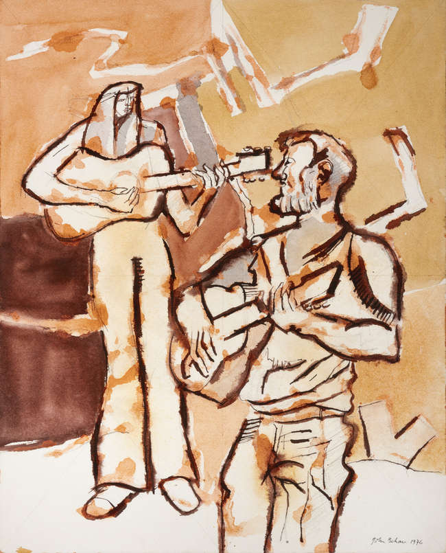 John Behan RHA (b.1938)
Untitled (Figures playing..., Fine Irish Art at Adams Auctioneers