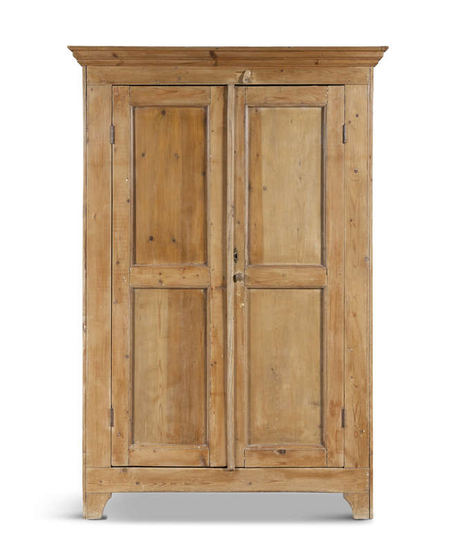 A PINE TWO DOOR CUPBOARD,

19th Century, 203.5cm..., Fine Irish Art at Adams Auctioneers