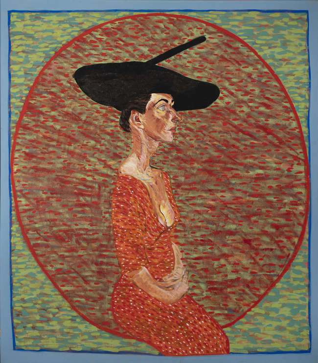 BRIAN BOURKE (B.1936) 
Portrait of J with Basque ..., Fine Irish Art at Adams Auctioneers