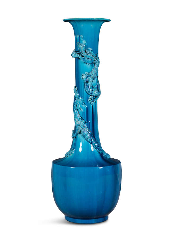 A MONUMENTAL CHINESE MONOCHROME PORCELAIN VASE, MO..., Fine Irish Art at Adams Auctioneers