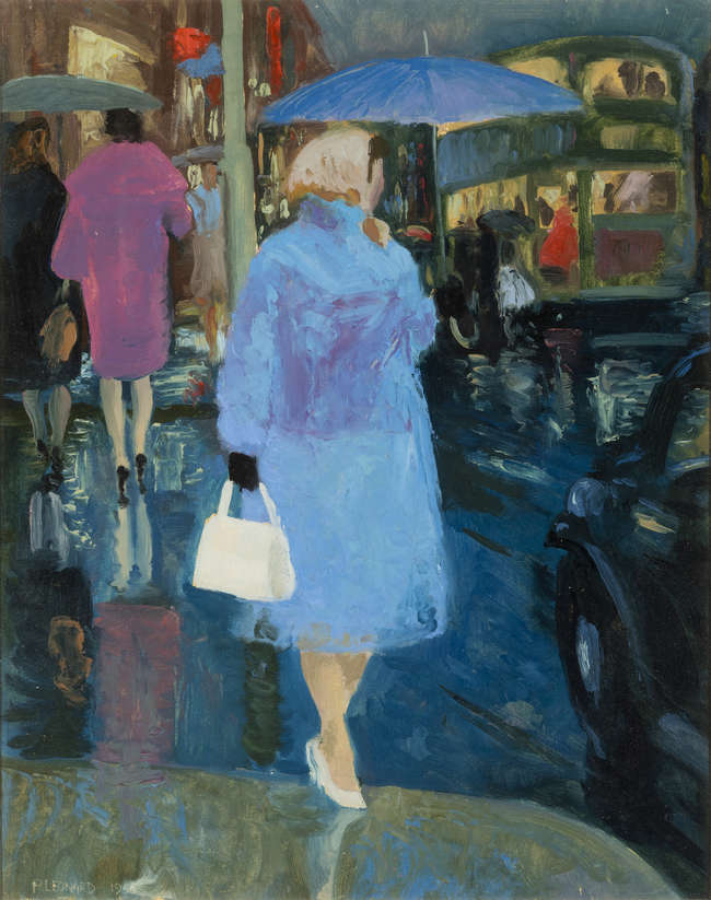 Patrick Leonard HRHA (1918–2005) 
Blue Raincoat..., Fine Irish Art at Adams Auctioneers