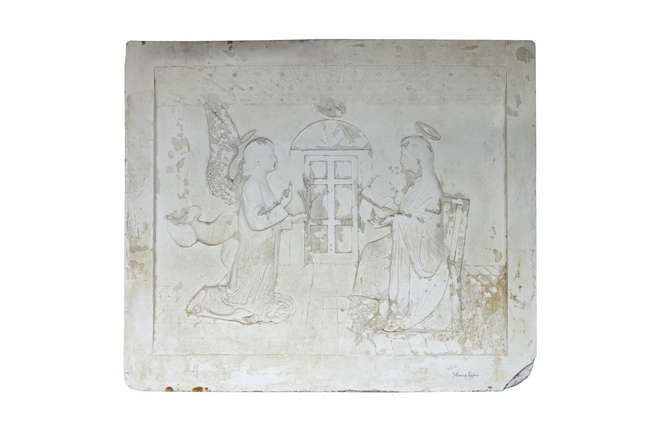 A PLASTER MAQUETTE OF THE ANNUNCIATION,

signed ..., Fine Irish Art at Adams Auctioneers