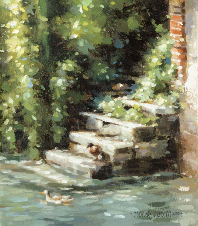 Mark O'Neill (b.1963) 
Sirmoine Steps (2004) 
Oi..., Fine Irish Art at Adams Auctioneers