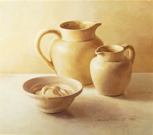 Mark O'Neill (b.1963) 
Cream (1994) 
Oil on boar..., Fine Irish Art at Adams Auctioneers