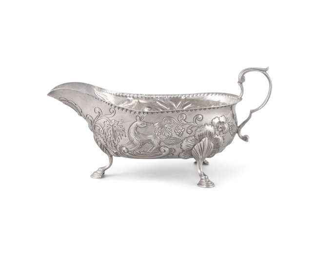 AN IRISH SILVER SAUCE BOAT,

Dublin, mark of Cha..., Fine Irish Art at Adams Auctioneers