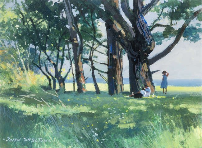 John Skelton (1925-2009)
Picnic Under the Pines, ..., Fine Irish Art at Adams Auctioneers