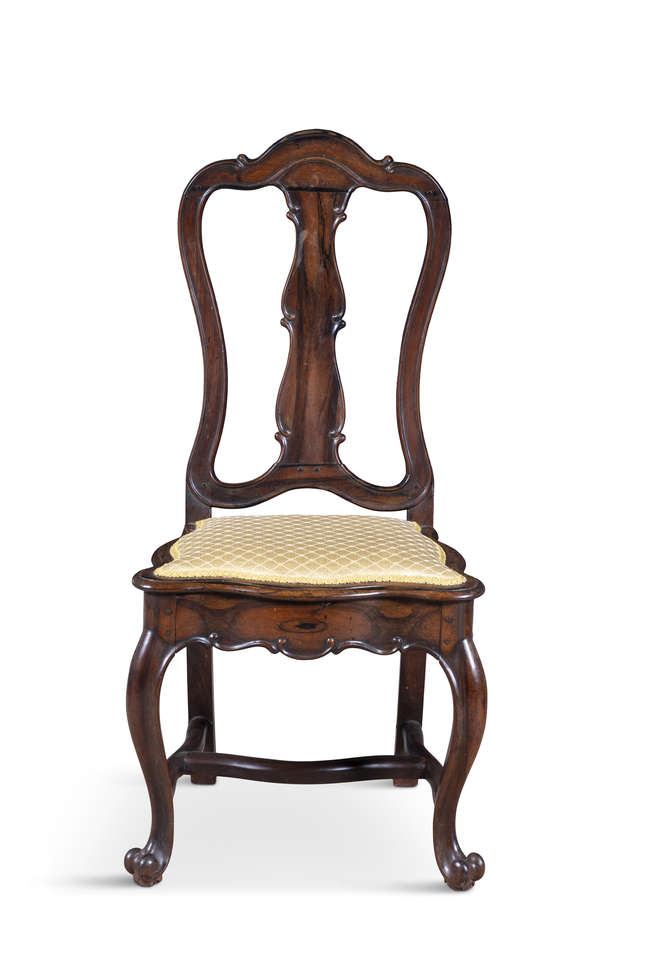 A ROSEWOOD FRAMED SIDE CHAIR, 19TH CENTURY, 

ar..., Fine Irish Art at Adams Auctioneers