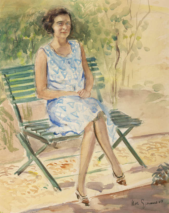 Norah McGuinness HRHA (1901-1980)
Lady in a Blue ..., Fine Irish Art at Adams Auctioneers