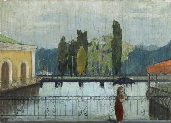 Derek Hill CBE HRHA (1916-2000) 
Geneva in the Ra..., Fine Irish Art at Adams Auctioneers