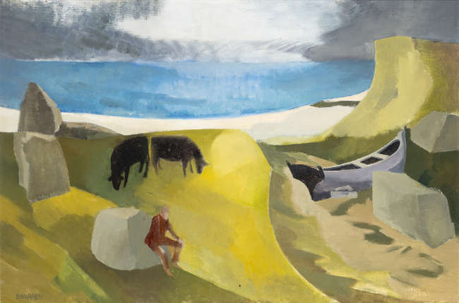 Barbara Warren RHA (1925-2017) 
Winter Sun 
Oil ..., Fine Irish Art at Adams Auctioneers