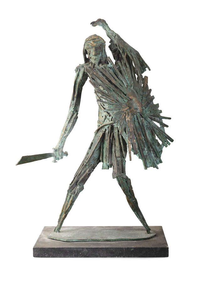 John Behan RHA (b.1938) 
Cú Chulainn (1980) 
Br..., Fine Irish Art at Adams Auctioneers