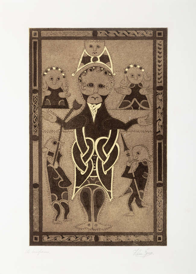 Felim Egan (1952-2020) 
The Crucifixion
Etching,..., Fine Irish Art at Adams Auctioneers