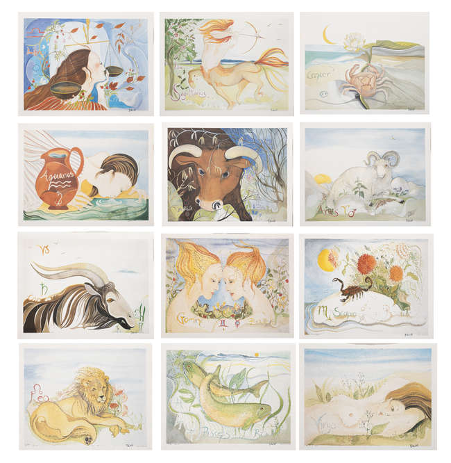 Pauline Bewick (1935-2022) 
Signs of the Zodiac ..., Fine Irish Art at Adams Auctioneers