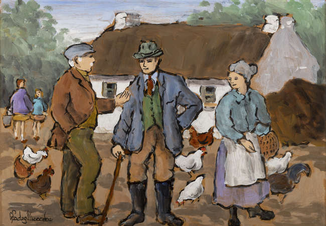 Gladys MacCabe HRUA ROI FRSA (1918-2018) 
Farm Sc..., Fine Irish Art at Adams Auctioneers