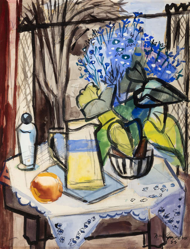 Norah McGuinness HRHA (1901-1980) 
The Cineraria..., Fine Irish Art at Adams Auctioneers