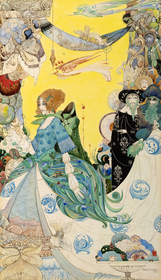 Harry Clarke RHA (1889-1931) 
The Lady of the Dec..., Fine Irish Art at Adams Auctioneers