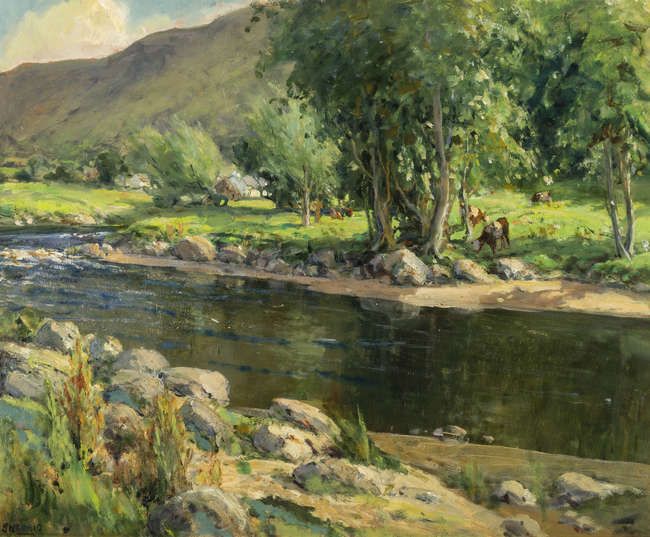 James Humbert Craig RHA (1877 - 1944) 
Glendun Ri..., Fine Irish Art at Adams Auctioneers