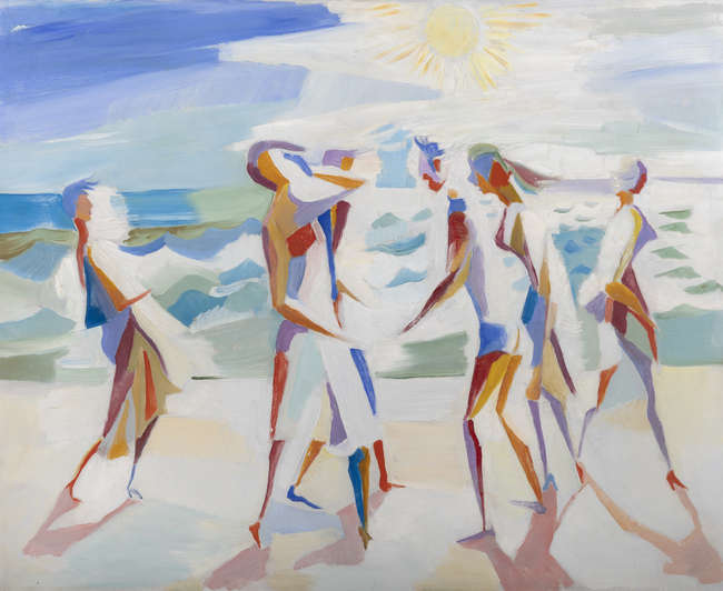 Jack P. Hanlon (1913 - 1968) 
Figures by the Sea..., Fine Irish Art at Adams Auctioneers