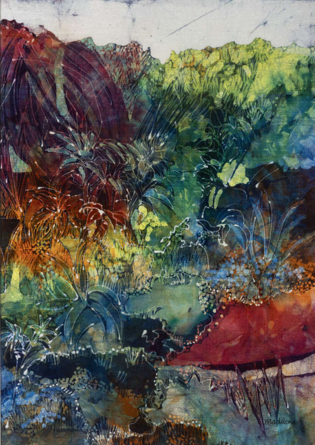 Bernadette Madden (b.1948)
Griselinia 
Batiq, 76..., Fine Irish Art at Adams Auctioneers