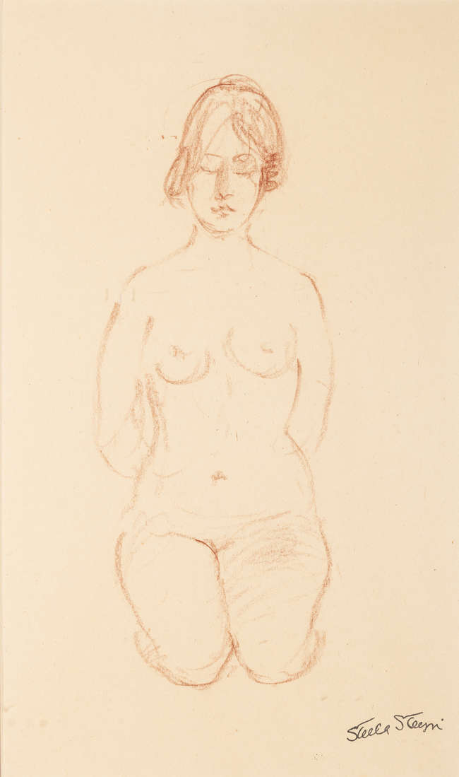 Stella Steyn (1907-1987)
Kneeling Nude 
Watercol..., Fine Irish Art at Adams Auctioneers