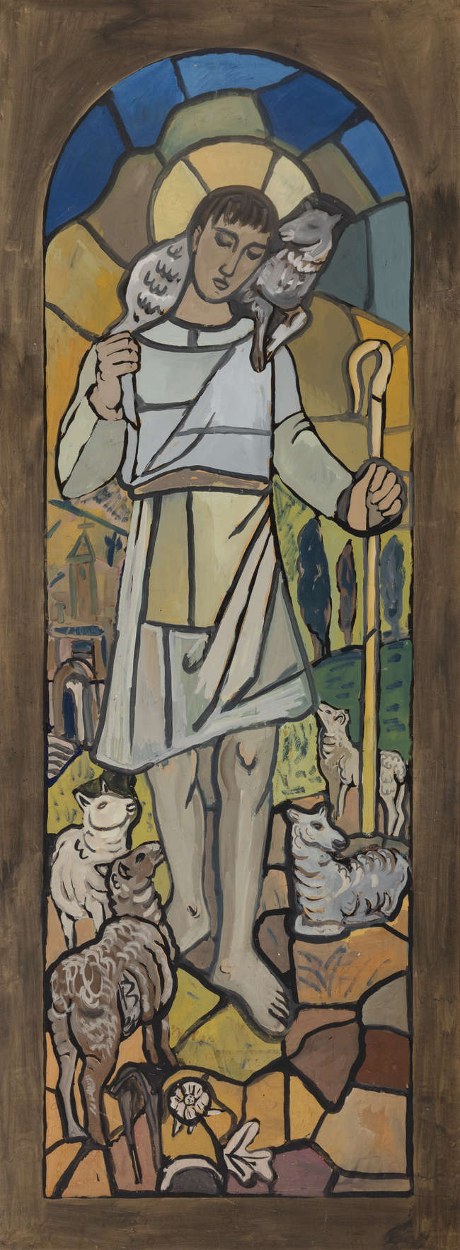Evie Hone HRHA (1894-1955) 
The Good Shepherd - o..., Fine Irish Art at Adams Auctioneers