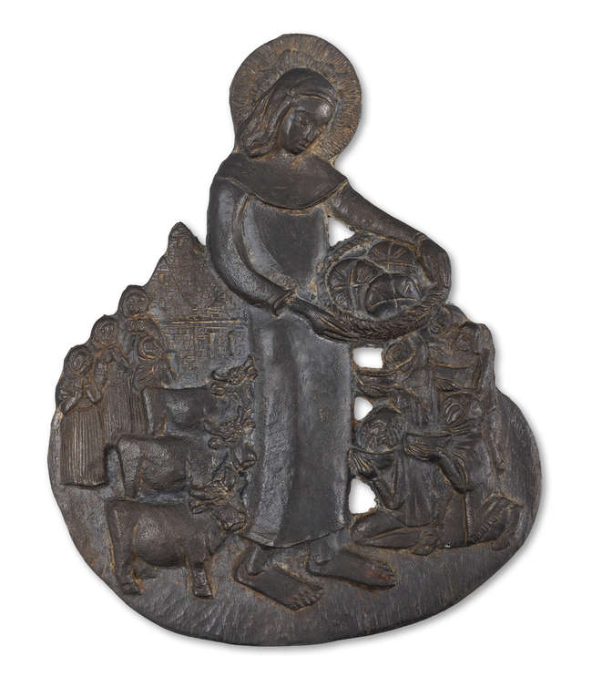 Imogen Stuart RHA (1927-2024) 
St. Brigid Feeding..., Fine Irish Art at Adams Auctioneers