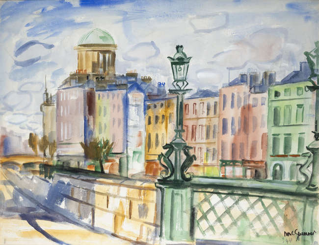 Norah McGuinness HRHA (1901-1980) 
The Four Court..., Fine Irish Art at Adams Auctioneers