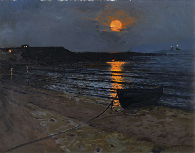 Patrick Leonard HRHA (1918-2005) 
Harvest Moonris..., Fine Irish Art at Adams Auctioneers