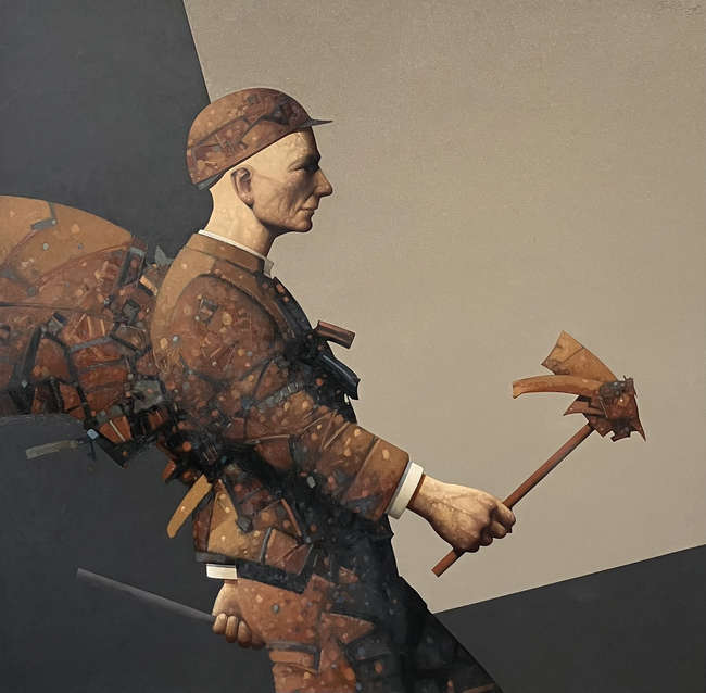 JOHN BOYD (B.1957) 
Galliard
Oil on board, 80.5 ..., Fine Irish Art at Adams Auctioneers