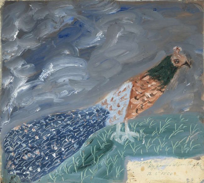 James Dixon (1887-1970) 
Peacock (1968)
Oil on p..., Fine Irish Art at Adams Auctioneers