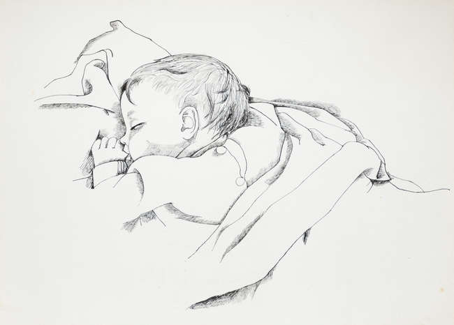 Patrick Swift (1927-1983) 
Sleeping Infant with T..., Fine Irish Art at Adams Auctioneers