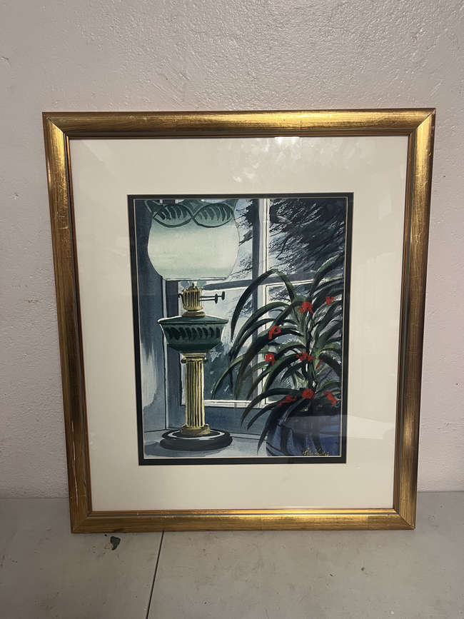 PETER KNUTTEL (b.1945)
Still Life of an oil lamp ..., Fine Irish Art at Adams Auctioneers