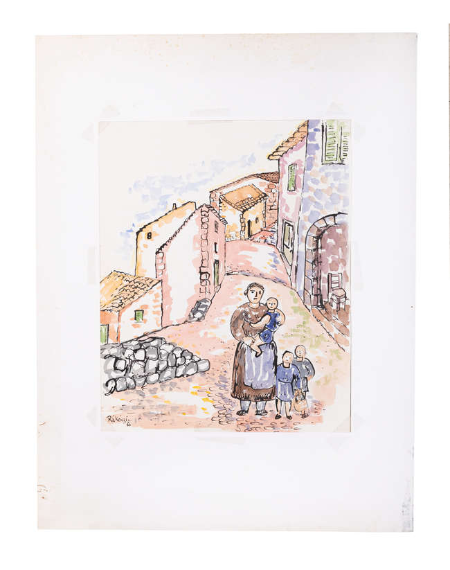 Basil Ivan Rakoczi (1908-1979) 
Village Street, M..., Fine Irish Art at Adams Auctioneers