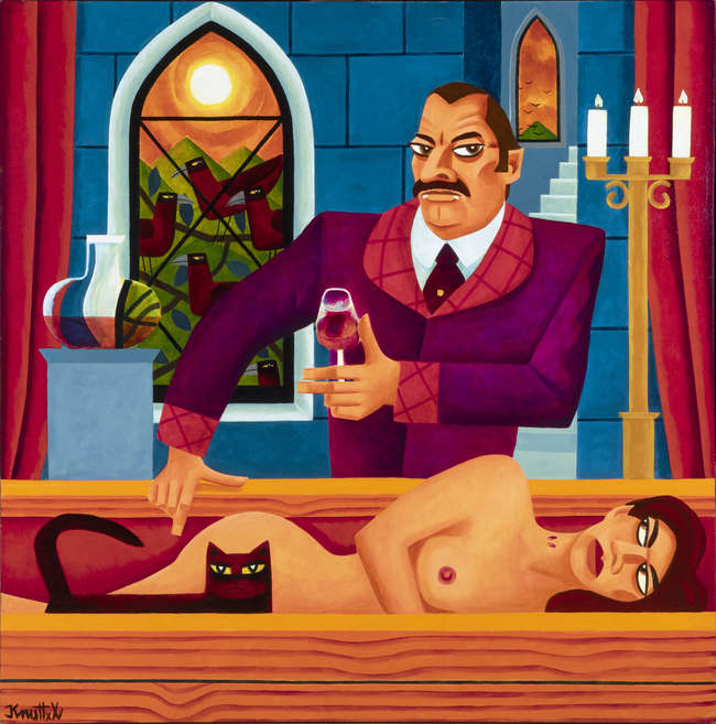 GRAHAM KNUTTEL (1954-2023)
Dracula
Oil on canvas..., Fine Irish Art at Adams Auctioneers