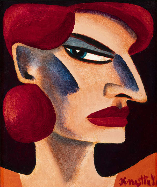 GRAHAM KNUTTEL (1954-2023)
Head
Oil on canvas, 2..., Fine Irish Art at Adams Auctioneers