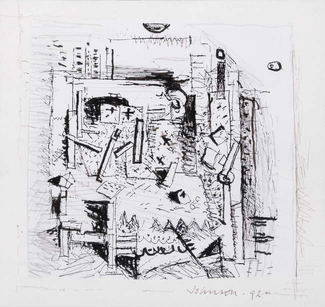 Nevill Johnson (1911-1999)
Kitchen Table 
mixed ..., Fine Irish Art at Adams Auctioneers