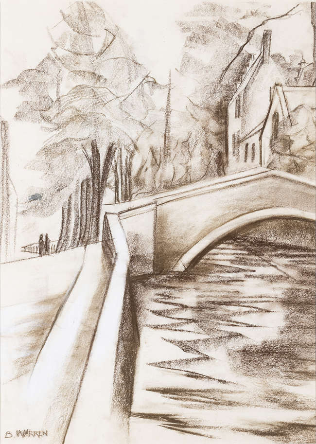 Barbara Warren RHA (1925-2017)
The Bridge 
Charc..., Fine Irish Art at Adams Auctioneers