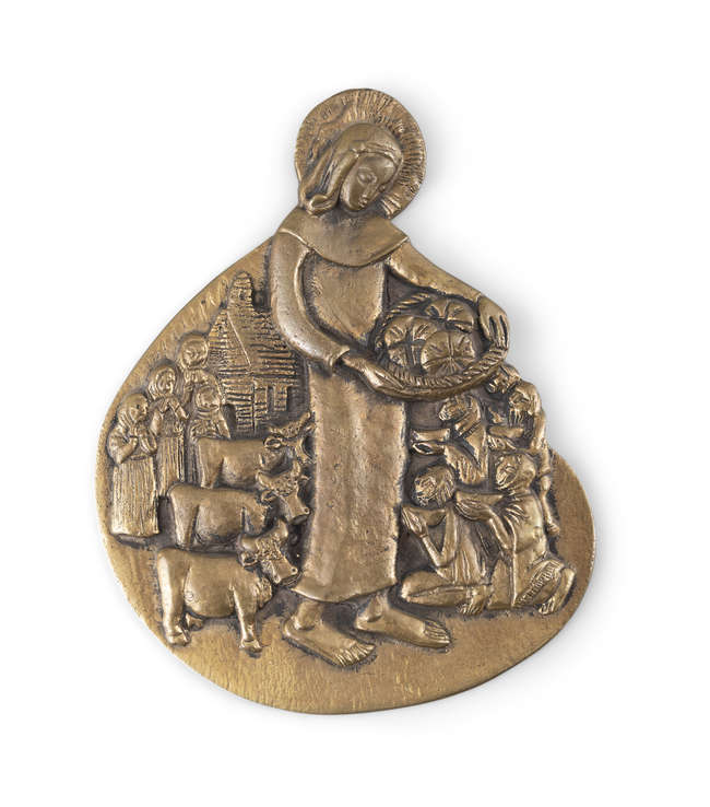 Imogen Stuart RHA (1927-2024) 
St. Brigid Feeding..., Fine Irish Art at Adams Auctioneers