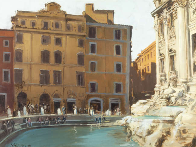 Cecil Maguire (1930-2020) 
Fontana di Trevi, Roma..., Fine Irish Art at Adams Auctioneers