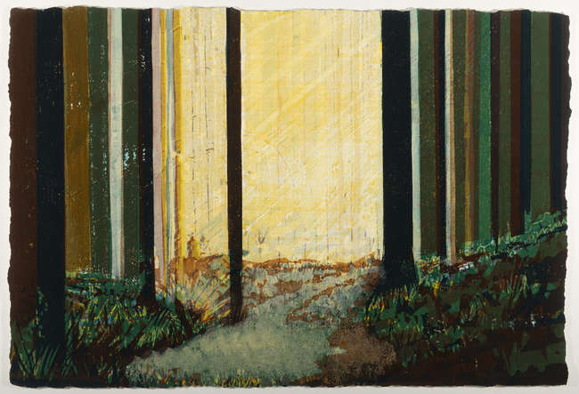 Bernadette Madden (b.1948) 
Woodland 
Screenprin..., Fine Irish Art at Adams Auctioneers