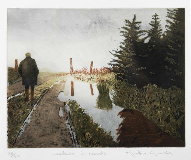 Martin Gale RHA (b. 1949) 
Walking in clouds 
Li..., Fine Irish Art at Adams Auctioneers