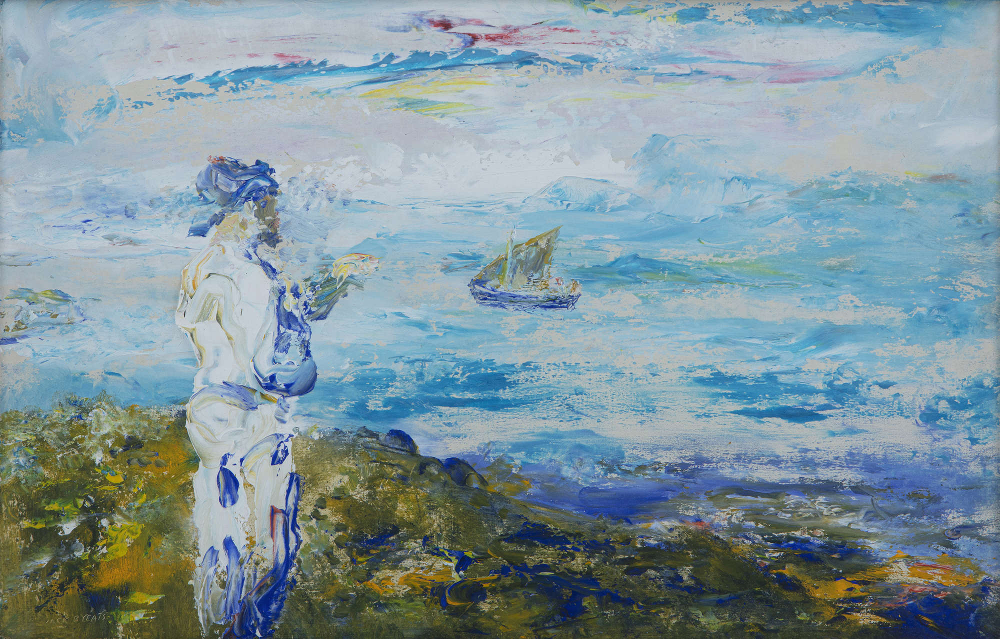 LOT:36  Jack Butler Yeats RHA (1871-1957) Bound for the Islands 