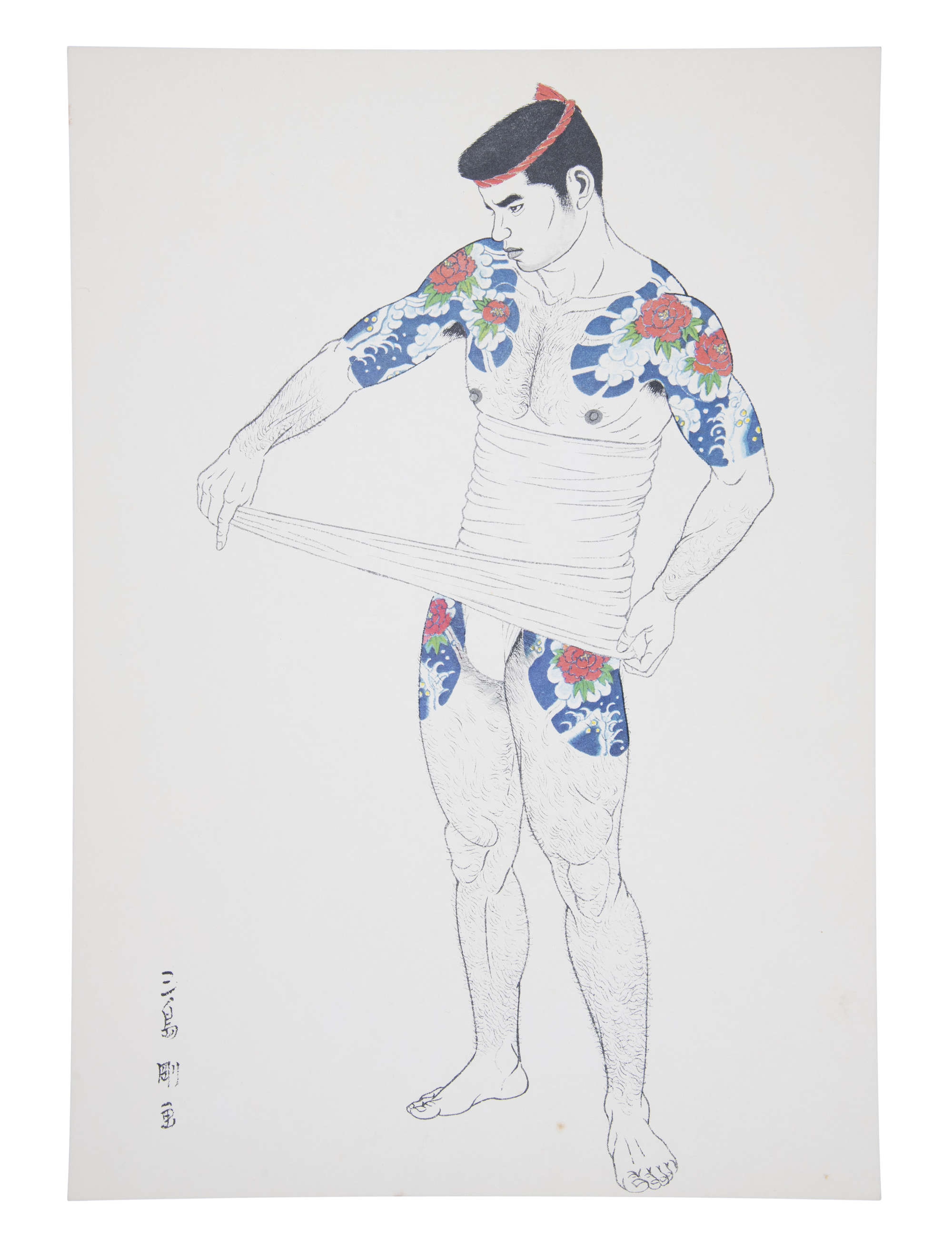 LOT:107 | A GROUP OF TWO PRINTS BY MISHIMA GŌ (1921-81) From